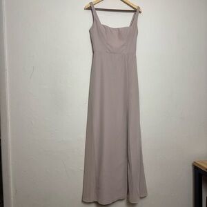 Jenny Yoo Formal Soft‎ Sandy Square Neck Formal Gown